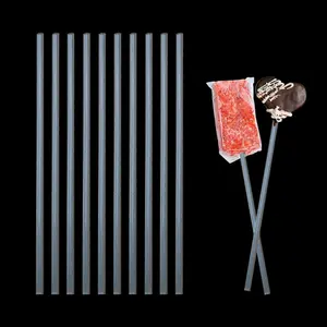 50-Piece 6-Inch Acrylic Lollipop Sticks Cake Pop Sticks Candy Stick Stirring Rods Clear Reusable Acrylic Rods