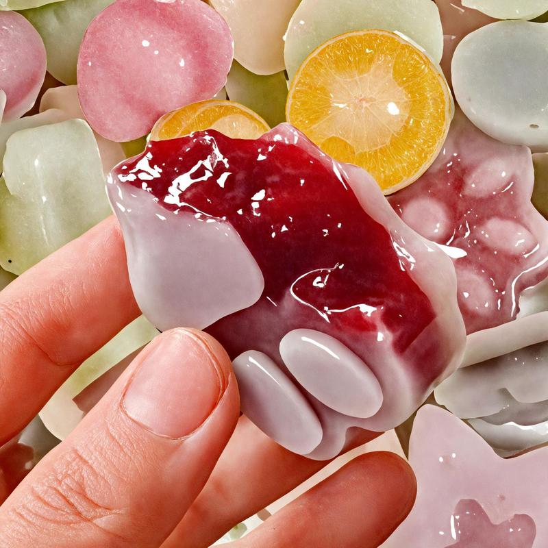 Bonbon Wax Bottle Candy - Cartoon Cat Paws Flowers & Butterflies in Blueberry Strawberry Cranberry Grape Mango Flavors Perfect for Photos & Gifts TikTokShop Black Friday Special Weird But Addictive: Wax Bottle Candy