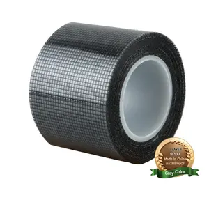 Window Screen Repair Kit 16.5FT 3-Layer Strong Adhesive & Waterproof Tape Fiberglass Covering mesh-Screen Door Patch Repair Kit for Windows or Doors-Ease-Installation Fiberglass Covering Mesh (Gray)