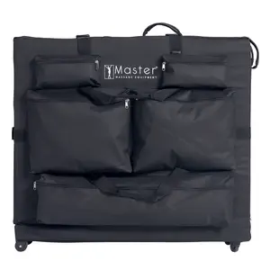 Master Massage Universal Size Wheeled Massage Table Carry Case with Wheels, Oversized Carrying Bag for Foldable Massage Bed with Castors-Fits 27” to 32” Width Folding Massage Table- Black.