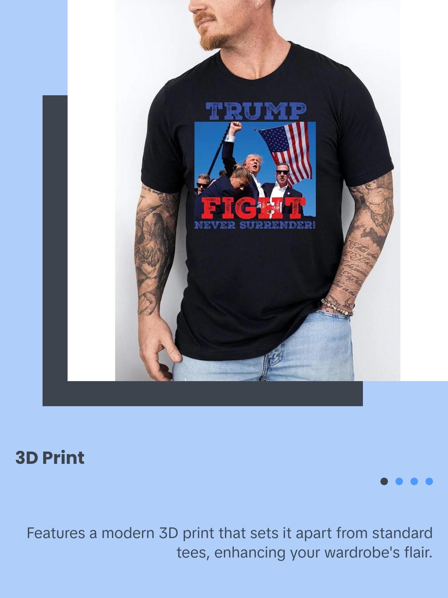 Trump Shirt Casual Men's T-shirt Men's Short-Sleeve