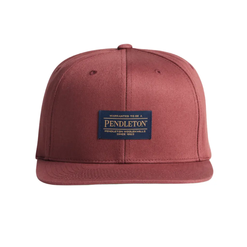 Pendleton Maroon Solid Dad Cap Style Ball Cap, Adjustable Short Brim Hat for Daily Wear