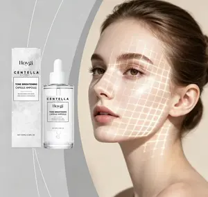 Hoygi Brightening Skin Tone Centella Asiatica Micro Essence — Moisturizing and refreshing facial essence that absorbs easily for everyday skin care, leaving skin supple. 3.38 fluid ounces (100 mL).   Vegan  Peptide  Hydrating  Sensitive Redness Repair