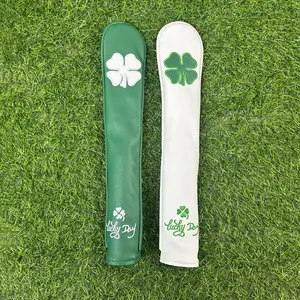 Golf Alignment Stick Cover, Classic Clover Design Alignment Sticks Holder, Golf Club Protector, Golf Accessories for Men & Women