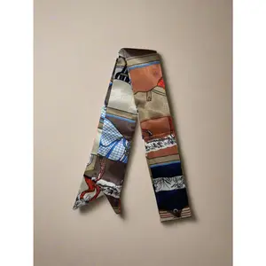 Vintage Equestrian Bag Scarf - Elegant Design for Outdoor Activities, Ideal for Travel and Everyday Use