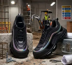 Steel Toe Shoes For Men Women Lightweight Breathable Safety Sneakers Steel Toe Indestructible Safety Shoes Outdoorfun