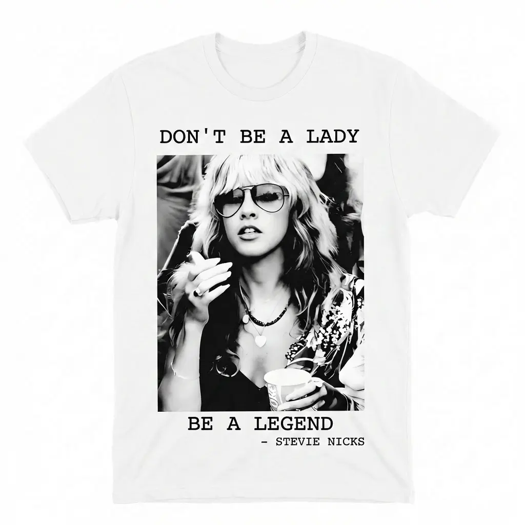 “Don't Be a Lady, Be a Legend” Shirt: Stevie Nicks Vintage T-Shirt & Sweatshirt, Comfort Colors Shirt, Music Concert, Gift for Women and Men -KT0514
