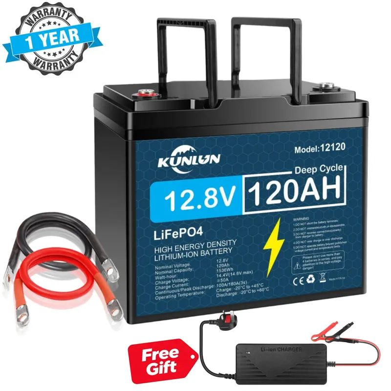 【DealsForYouDays】12V 120Ah/100Ah LiFePO4 deep cycle rechargeable lithium battery, over 5000 life cycles, built-in BMS, perfect backup power, off-grid home energy storage core series, maintenance free,TikTokShopBlackFriday