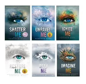 Shatter Me (6 book series) A Romantasy with Forbidden Love Novels by Tahereh Mafi : Shatter Me , Unravel Me , Ignite Me , Restore Me , Defy Me , Imagine Me