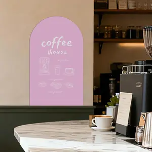 1pc Wall Magnetic Decal Arch with Chalkboard Surface, Self-Adhesive Classroom Blackboard, Easy Peel & Stick Magnetic Board