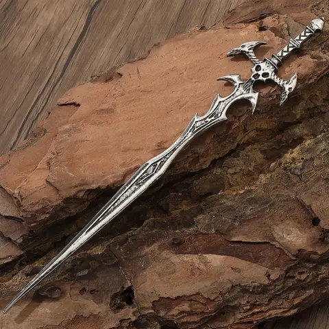 Viking Style Retro Crow Skull Sword Hair Stick, Fashionable Versatile Hair Accessory, Norwegian Style Party Gift, Valentine's Day Mother's Day Birthday Present