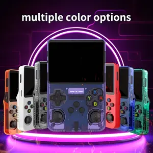 R36s Pro Retro Handheld Game Console 3.5in IPS 64GB Preloaded 40000 Classic Games Portable Linux System 3000mAh Battery Multiple Color Options Wireless Dual Multi-Player Gaming