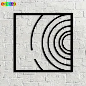 1pc Concentric Circles Metal Wall Art, Dynamic Concentric Circles Statue Mural, Ideal Gift for New Year, Easter, Modern Decor Enthusiasts, Weather-Resistant Metal Wall Decor Wall Sculptures,  Sleek Contemporary Outdoor Decor