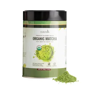 MatchAiA Premium Culinary Grade, USDA-Certified Organic Matcha, 100% Pure Green Tea Powder, Perfect for Lattes, Smoothies, Desserts and Baking, Sugar Free, Gluten Free (350g / 12.3oz Tin Can)