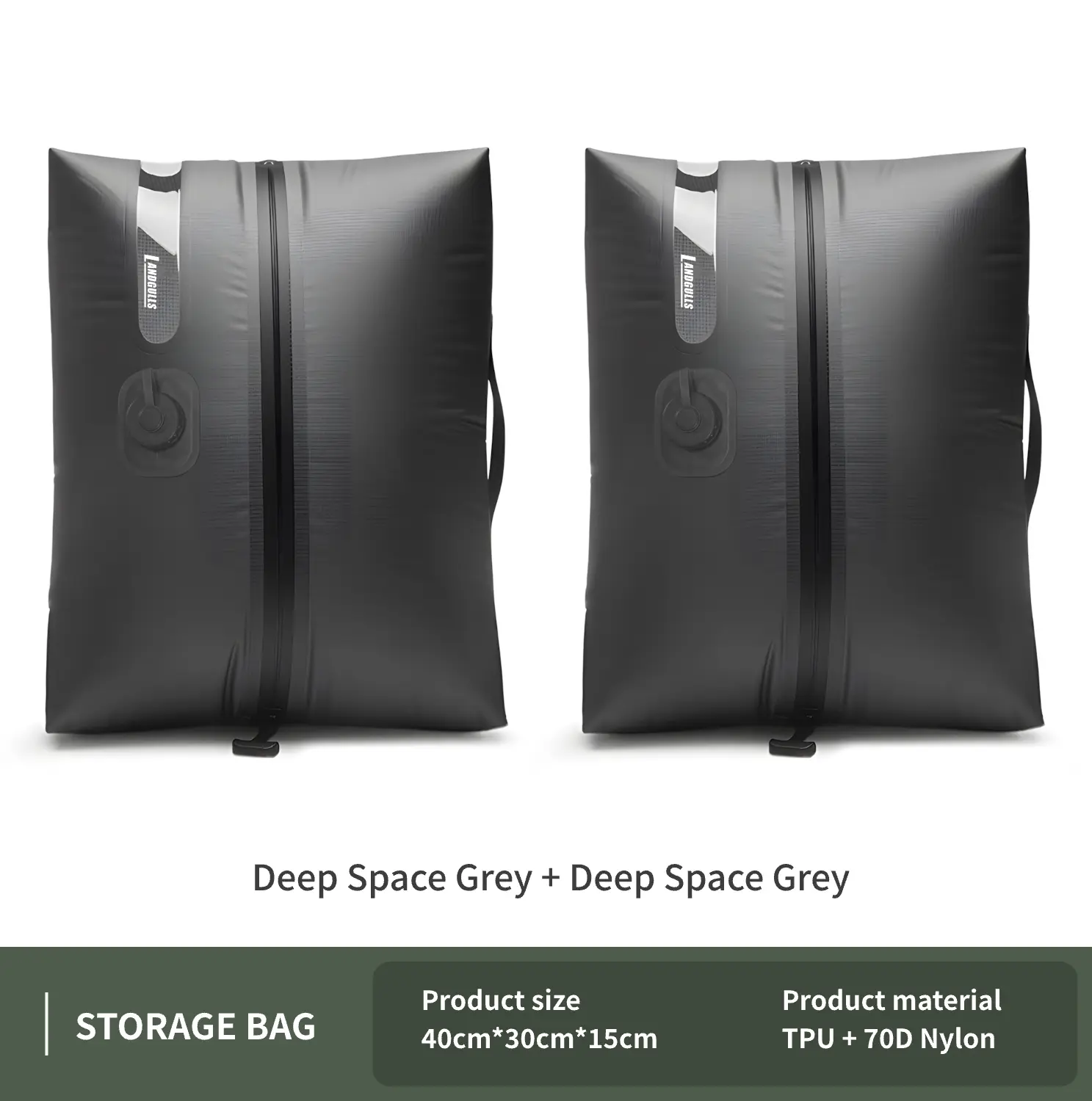 【CHAOFANJI】2-pack/Travel compression bag/Automatic vacuum bag/Comes with rechargeable air pump/Integrated vacuum bag