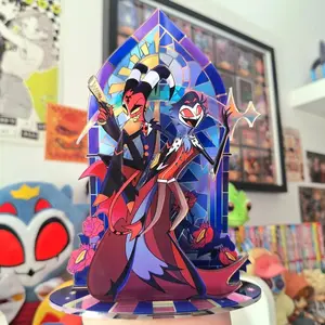 Stolitz Sun and Moon Acrylic Rainbow Standee Helluva Boss Blitzo x Stolas Standees blitz Stolitzo