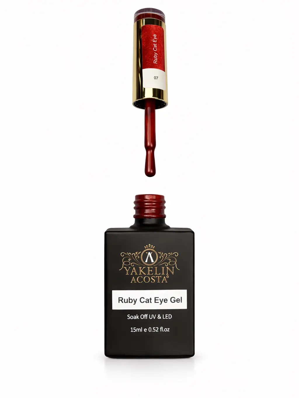 Yakelin Acosta Cat Eye RUBY Gel Polish -Magnetic  Nail Gel 15 ml