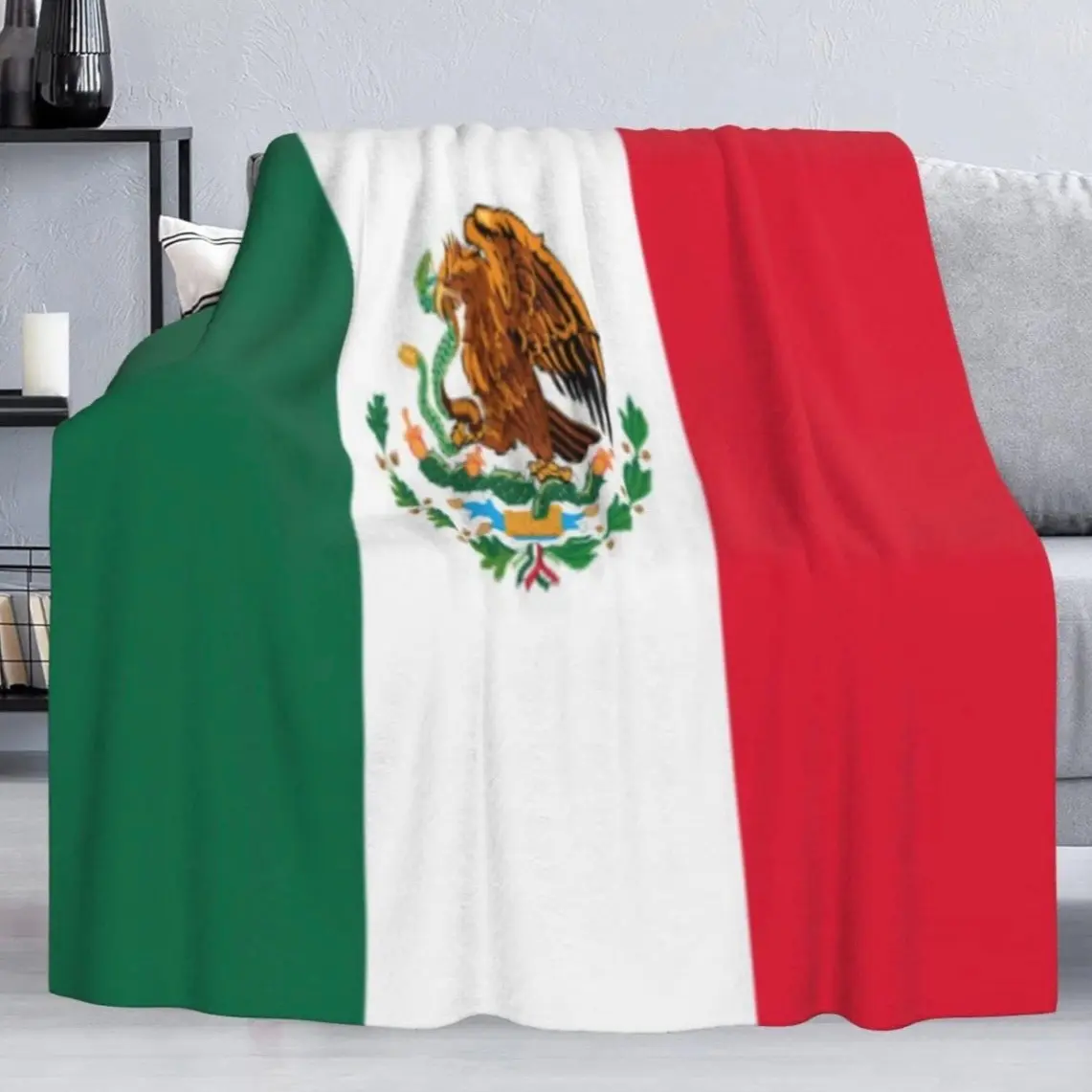 Cobija de bandera de México