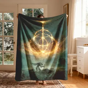Elden Ring Theme, Large Size, Soft Lightweight Warm, Perfect for Bed Sofa Office Camping Travel, Christmas Winter Gift, Soft Cozy Blanket