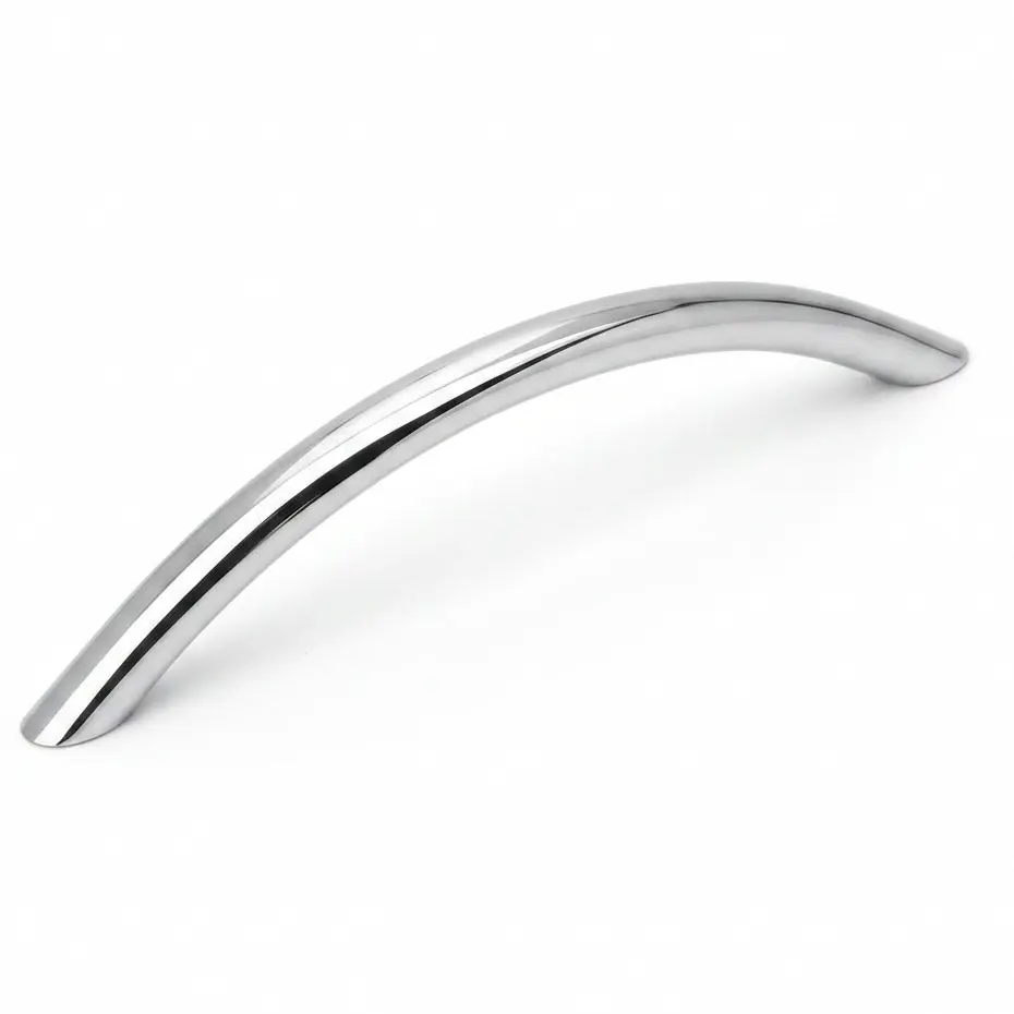 Cosmas 801-128CH Polished Chrome Bow Cabinet Pull