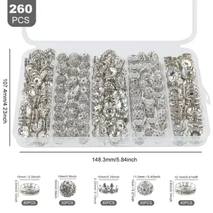 260Pcs Rhinestone Beads for Jewelry Making, Shiny Crystal Clay Beads 10mm and 10mm Fancy Glitter Rondelle Spacer Sparkle 12mm for Bracelets Necklace Earring DIY Crafting Beaded Mesh