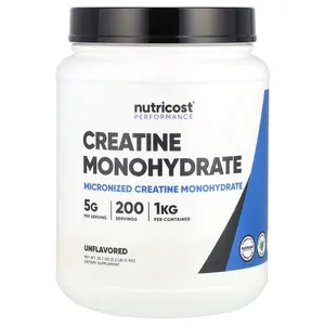 Nutricost Performance, Creatine Monohydrate, Unflavored , 2.2 lb (1 kg)