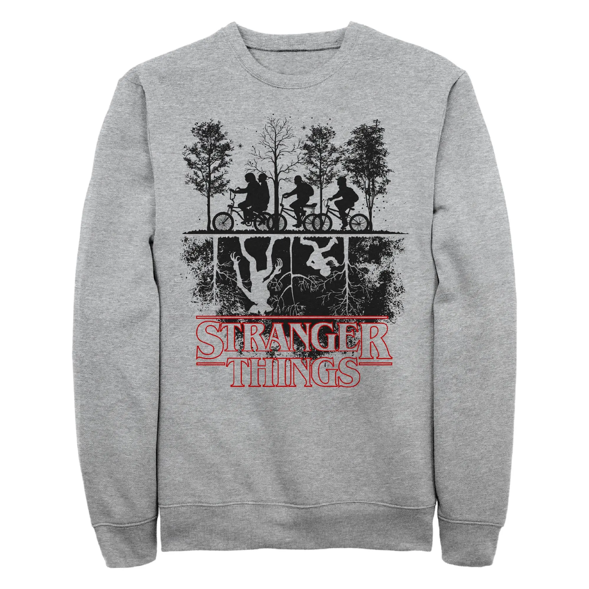 Men's Stranger Things Biking in Upside Down Sweatshirt