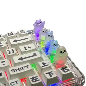Halloween Special Edition Ghost Keycaps for Keyboard