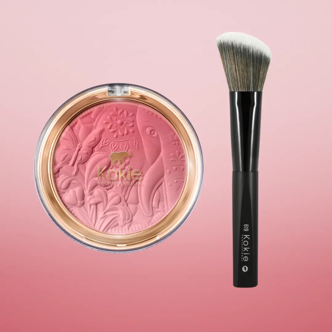 Kokie Professional Soft Gradient Blush & Precision Blush Brush