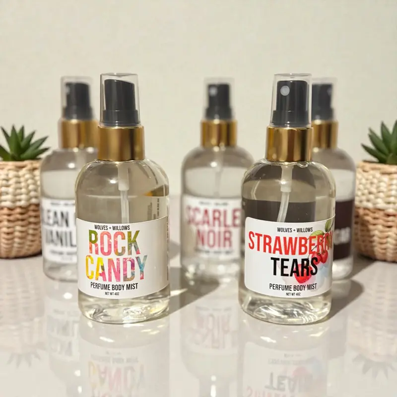 Unisex 4 fl oz Body Mist - High-Quality Captivating Assorted Scents (Pineapple, Cactus Water, Velvet Sugar Clouds, Fig + Brown Sugar, Cashmere Vanilla, London Fog, Coconut), Fruity, Long-Lasting, Quick Refresh Lightweight Spray-and-Go Bottle