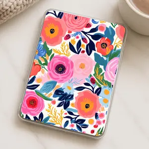 Floral Kindle Clear Case Insert, Decorative Flowers BOF5