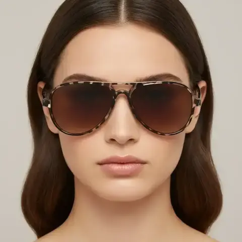 Women's Vintage Leopard Pattern Sunglasses, Trendy Casual Sunglasses for Everyday Use, Fashion Accessories for Outdoor Activities, Trendy Beach Eyewear, Trending Glasses, Trendy Fashion Shades