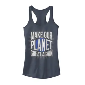 Juniors Womens Lost Gods Make Planet Great Again Hope Racerback Tank Top