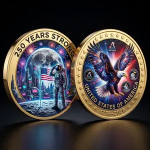 NASA Artemis II Semiquincentennial Coin – Dual-Sided Space Exploration Collectible