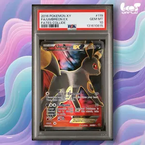 Umbreon EX Fates Collide Full Art PSA 10
