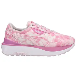 PUMA Womens Cruise Rider Tie Dye Platform Lace Up Sneakers Shoes Casual - Pink