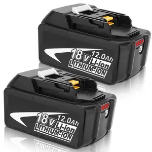 12000MAH BL1860B Replacement Battery Compatible with Makita 18V Lithium BL1860 BL1815 BL1820 BL1830 BL1840 BL1850 LXT-400 LED Indicator Power Tool