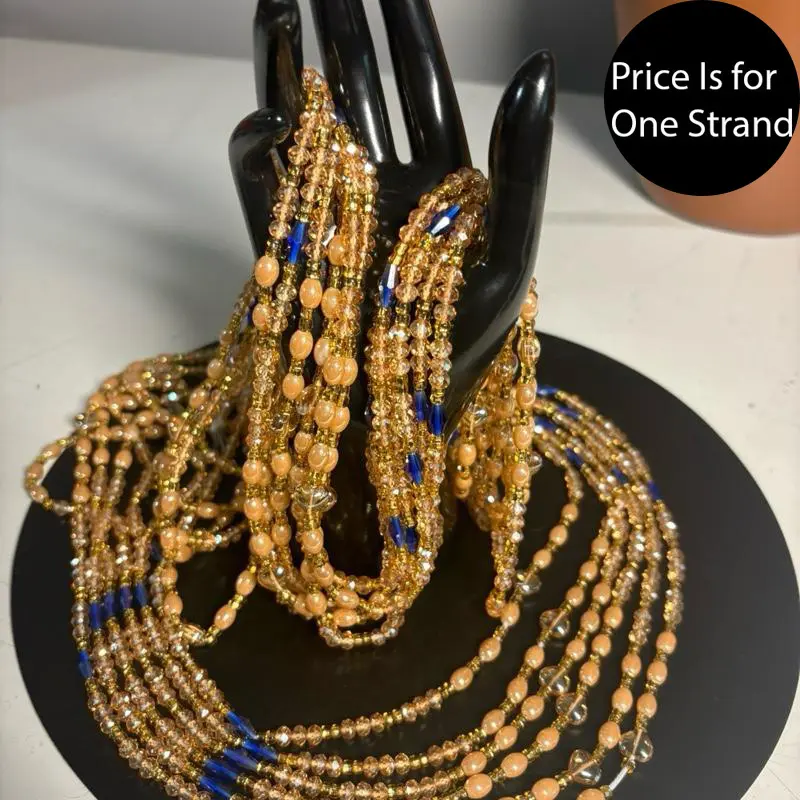 Auntie Ama’s Golden Sunrise Crystal Waist Beads