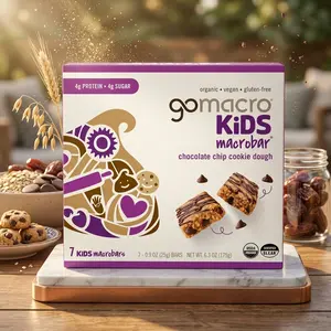 Macrobar Kids Chocolate Chip Cookie Dough Organic 7 Count, 6.3 Ounce