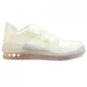 Pre-owned Louis Vuitton Rubber Small Leather Goods LV Trainer Line Clear Sneakers