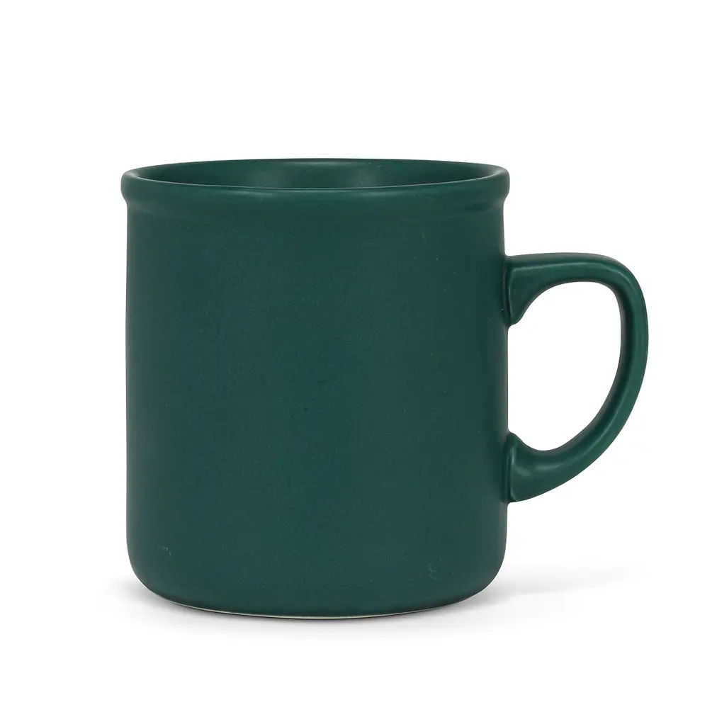 Abbott Collection AB-27-MATTE-MUG-GRN 3.5 in. Stoneware Classic Mug, Matte Dark Green