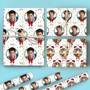 Heated Rivalry Christmas Wrapping Paper, Shane Hollander and Ilya Rozanov Gift Wrap, Gay Hockey Romance, Enemies to Lovers Story Paper for Queer Romance Fan Friends Family