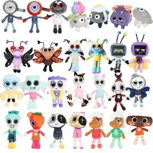 Dandy's World Plush Cute Dandy World Scrap Stuffed Horror Game Goob Pebble Plushie Soft Pillow Doll Children Birthday Gifts Doll