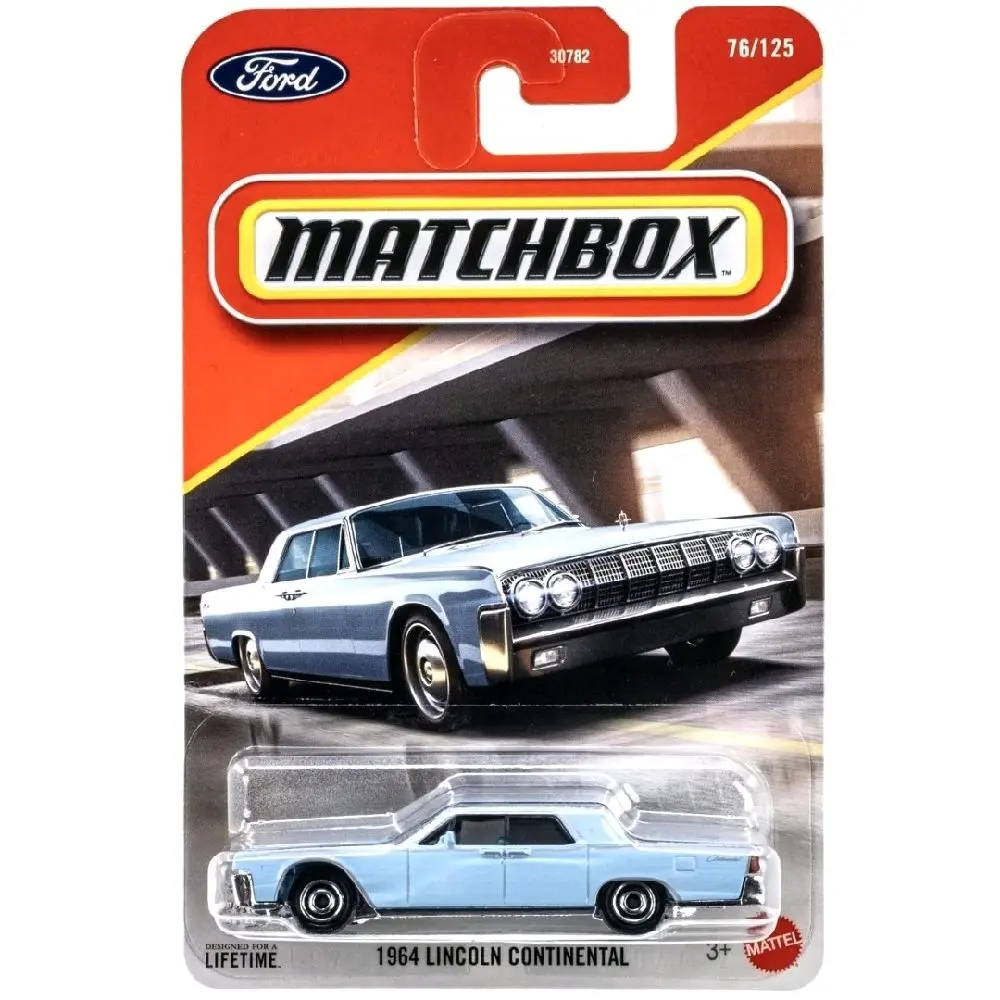 Matchbox 2026 Mainline Diecast Vehicle - 1964 Lincoln Continental Classic Cars Collectibles, Modern Tribute to Vintage Model Cars, Entertainment Toy, Modern Tribute To Vintage Car
