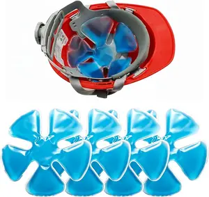 Reusable Cooling Gel Ice Packs, Adjustable Cold Therapy Inserts For Hard Hats & Sun Hats, 4 Hours Cooling Relief For Construction Workers, Heat Prevention