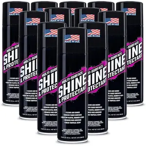Shine & Protectant  17.35 FL OZ. - High Gloss Clear Coating Renew Vinyl, Plastic, Rubber, Trim, Tire, , , , Dirt  (12-Pack)
