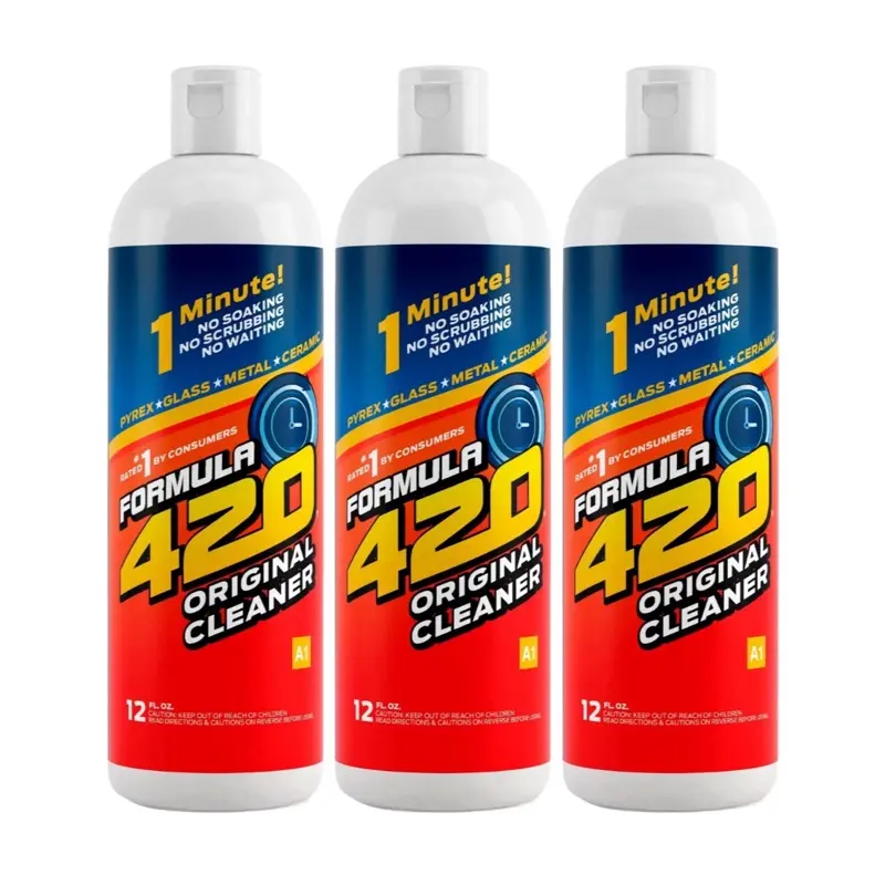 Formula 12oz All-Purpose Surface Cleaner Set, Household Solution - Safe for Metal, Ceramic Surfaces - Instant Cleaning, Biodegradable, Unscented Home Care Product