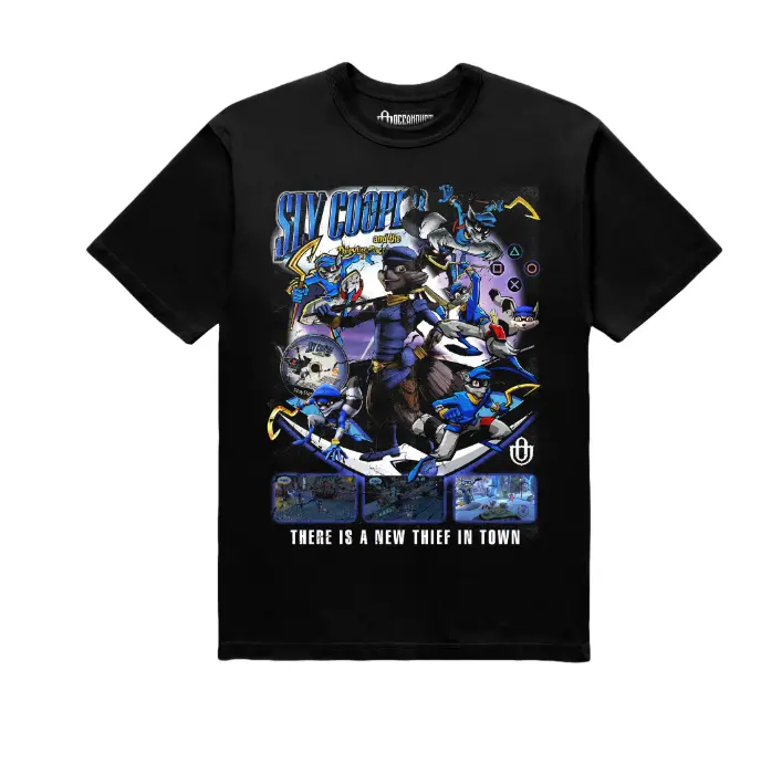 Vintage y2k Video Games 'Sly Cooper'  T-Shirt-graphic tee - vintage y2k tshirt Menswear Top