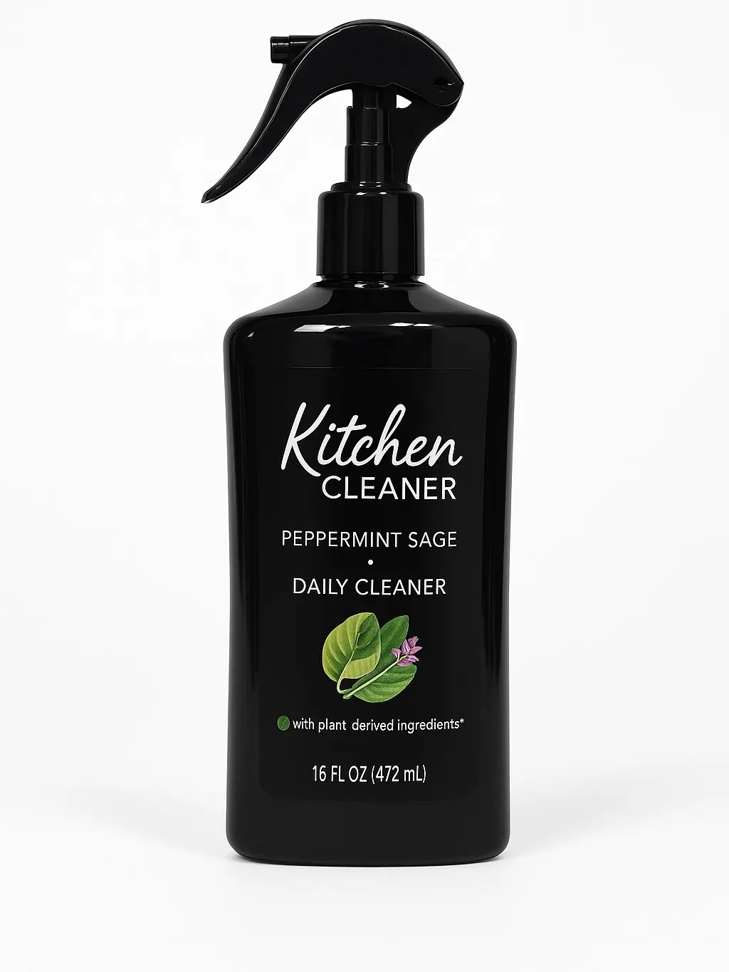 Kitchen Cleaner Peppermint Sage Daily Cleaner 16 oz (472 mL) - Plant-Derived Ingredients for Counters, Stovetops, & More