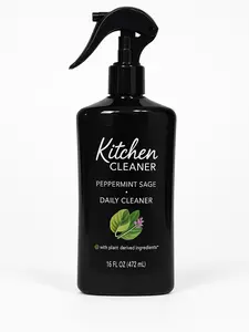 Kitchen Cleaner Peppermint Sage Daily Cleaner 16 oz (472 mL) - Plant-Derived Ingredients for Counters, Stovetops, & More